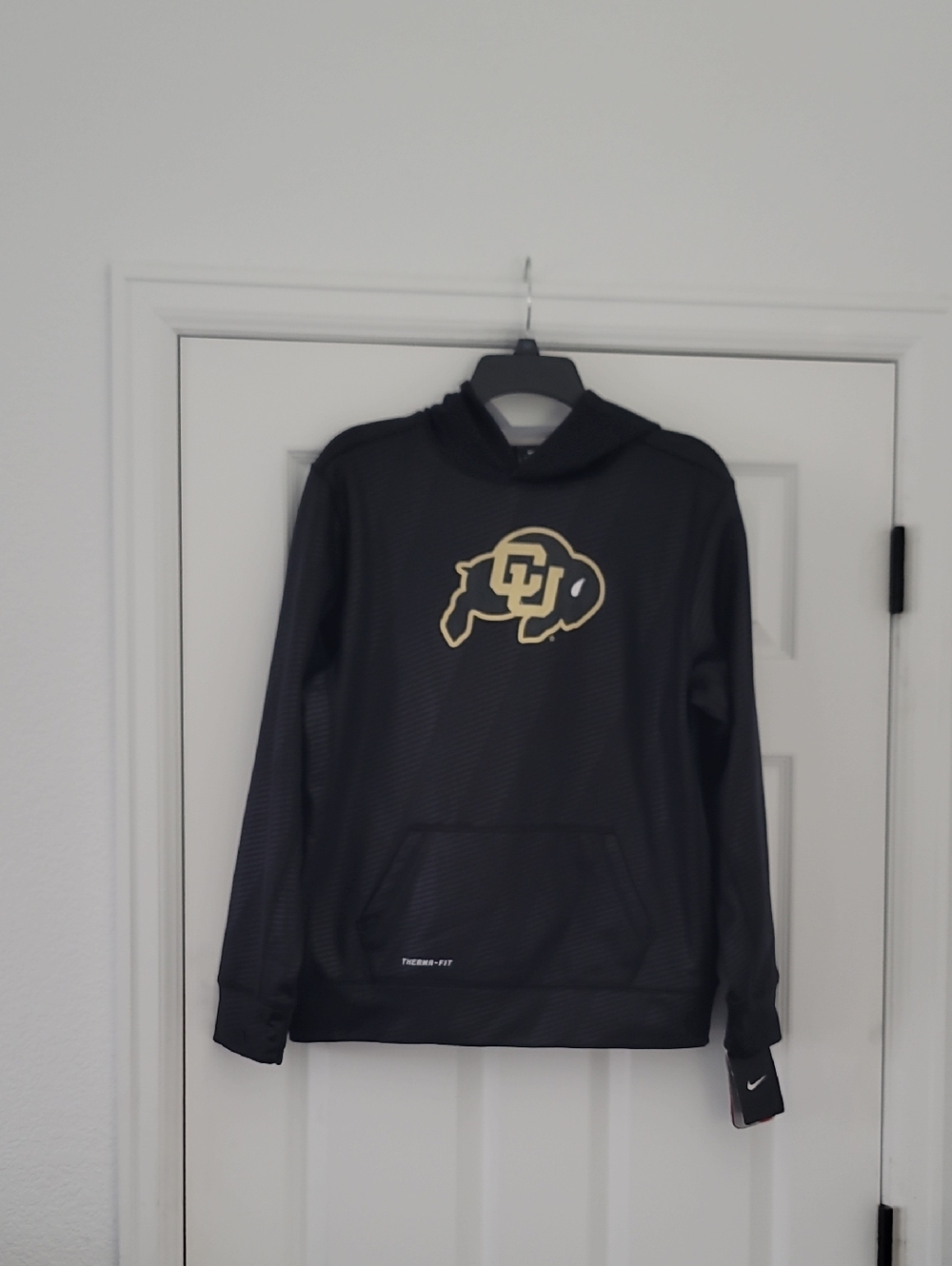 Nike Black Pullover Hoodie with Gold CU Buffalo Logo
